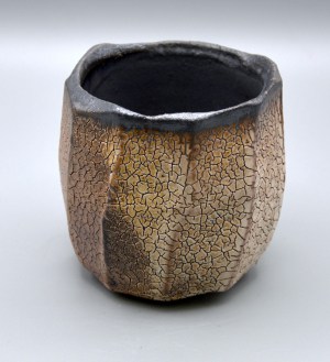 Yunomi - Faceted Black Clay #313