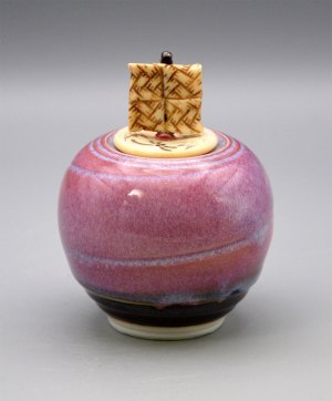 Vessel 200 - Herringbone with Lavender Jar