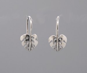 Earrings - Monstera, Sterling Silver - Small