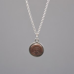 Necklace - Labyrinth, Sterling Silver