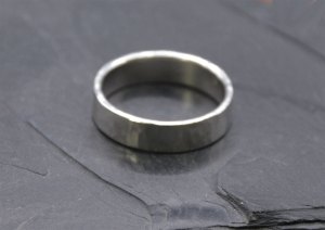 Ring - Hammered Band, Sterling Silver - Size 8