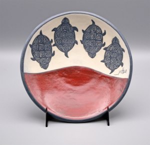 Bowl - Footed Small w/ Turtles