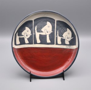 Plate - Salad w/Elephants